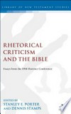 Rhetorical criticism and the Bible /