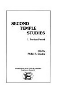 Second temple studies.