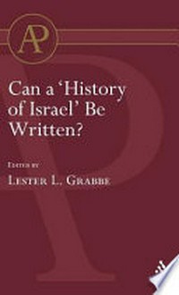 Can a "History of Israel" be written? /