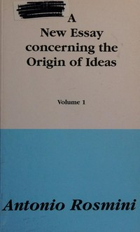 A new essay concerning the origin of ideas /