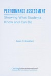 Performance assessment : showing what students know and can do /