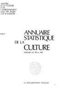 Annuaire statistique de la culture /