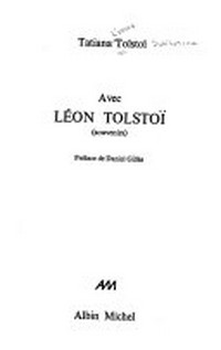 Avec Léon Tolstoï: souvenirs /