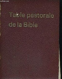 Table pastorale de la Bible : index analytique et analogique /