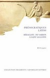 Présocratiques latins : Héraclite /