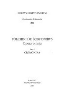 Folchini de Borfonibus Cremonina : (grammatica, orthographia et prosodia) /