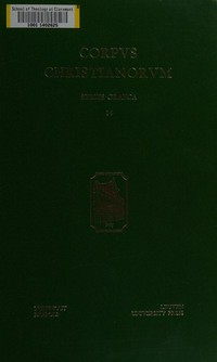 Anonymi auctoris Theognosiae (saec. IX/X) Dissertatio contra Iudaeos cuius editionem principem curavit Michel Hostens.