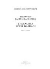 Thesaurus Petri Damiani /