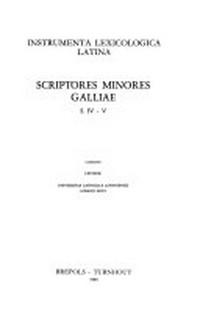 Scriptores minores Galliae s. IV-V /