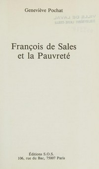 François de Sales et la pauvreté /