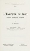 L'Évangile de Jean : sources, rédaction, théologie /