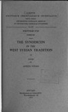 The Synodicon in the West Syrian tradition /