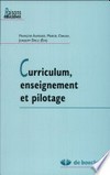 Curriculum, enseignement et pilotage /