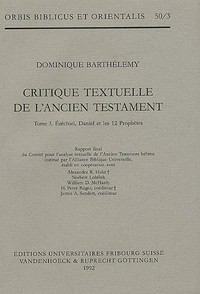 Critique textuelle de l'Ancien Testament /