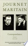 Journet - Maritain : correspondance /