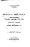 Exégèse et obéissance : correspondance Cormier-Lagrange (1904-1916) /