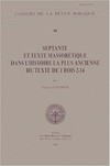Septante et Texte massorétique dans l'histoire la plus ancienne du texte de 1 Rois 2-14 /