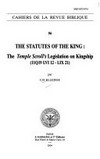 The statutes of the king /