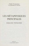 Les métaphysiques principales : essai de typologie /
