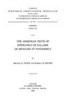 The Armenian texts of Epiphanius of Salamis : De mensuris et ponderibus /