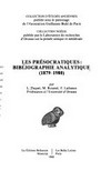 Les Présocratiques : bibliographie analytique (1879-1980) /