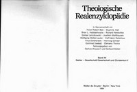 Theologische Realenzyklopädie /