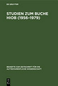 Studien zum Buche Hiob (1956-1979) /
