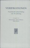 Verificationen : Festschrift für Gerhard Ebeling zum 70. Geburtstag /
