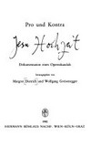 Pro und Kontra Jesu Hochzeit : Dokumentation eines Opernskandals /