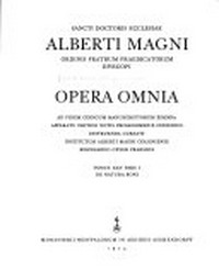 Alberti Magni Ordinis fratrum praedicatorum De natura boni /
