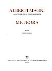 Alberti Magni Ordinis fratrum praedicatorum Meteora /