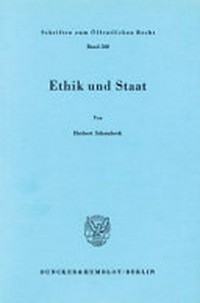 Ethik und Staat /