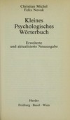 Kleines Psychologisches Wörterbuch /