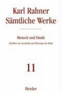 Mensch und Sünde : Schriften  zur Geschichte und Theologie der Buβe /