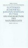 Anfangsgründe des Naturrechts : Elementa juris naturae /