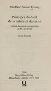 Principes du droit de la nature et des gens : extrait du grand ouvrage latin de m. de Wolff /