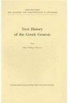 Text history of the Greek Genesis /