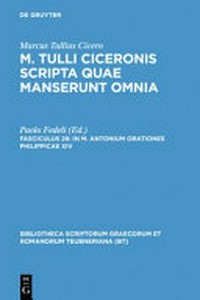 In M. Antonium Orationes Philippicae XIV /