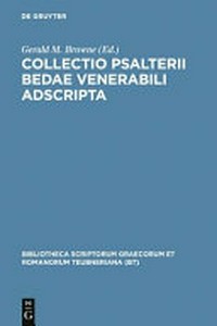 Collectio Psalterii Bedae venerabili adscripta /