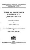 Briefe an, von und um Josephine von Wertheimstein /