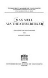 Max Mell als Theaterkritiker /