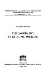 Chronography in Ethiopic sources /