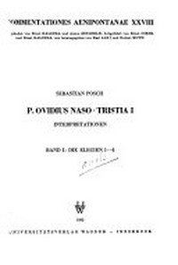 P. Ovidius Naso · Tristia I : Interpretationen /