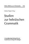 Studien zur hebräischen Grammatik /