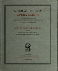 Nicolai de Cusa Dialogus de ludo globi /