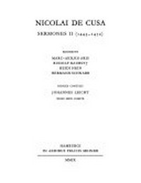 Nicolai de Cusa Sermones II (1443-1452) /