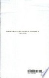 Bibliografia filosofica hispanica: (1901-1970) /