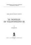 Le novelle di Valentiniano III /