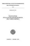 Nuovi studi sulla legislazione romana del tardo impero /