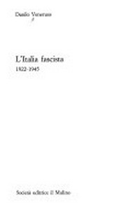 L'Italia fascista : 1922-1945 /